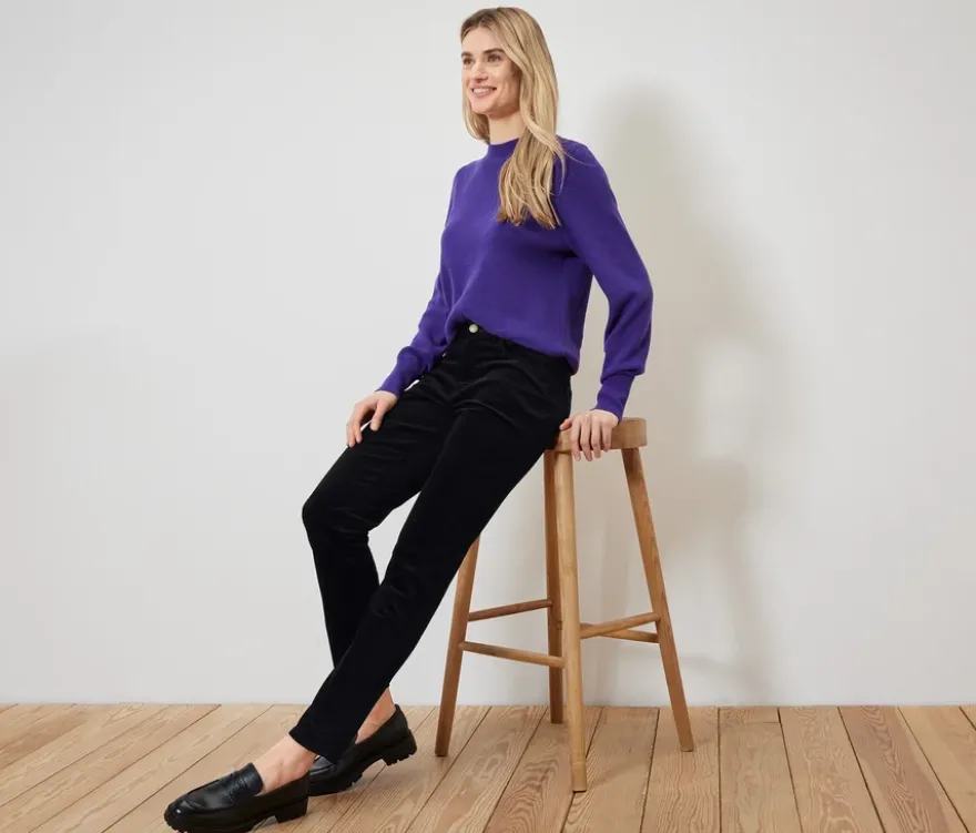 Samthose, schwarz
