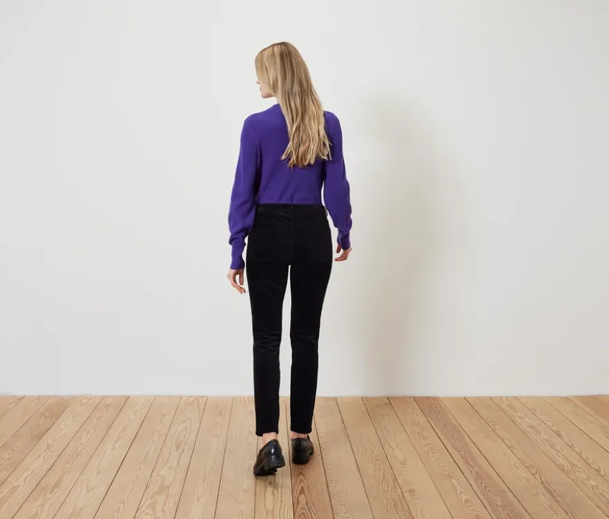 Samthose, schwarz