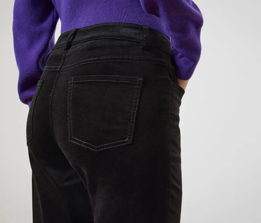 Samthose, schwarz