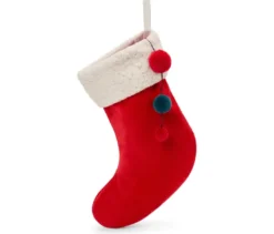 Samt-Weihnachtsstrumpf