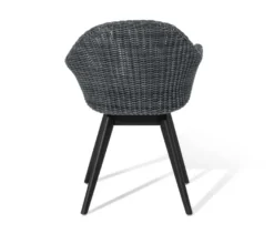Schalenstuhl mit Polyrattangeflecht