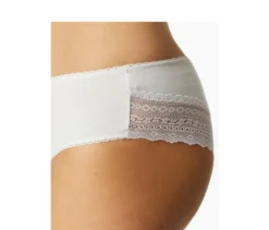 3 SCHIESSER Brazilian-Slips, schwarz, weiß, grau meliert