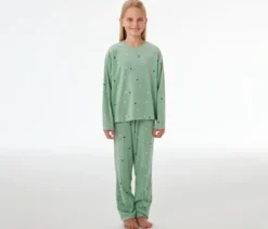 SCHIESSER Kinder-Velours-Pyjama »Herzchen«