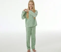SCHIESSER Kinder-Velours-Pyjama »Herzchen«