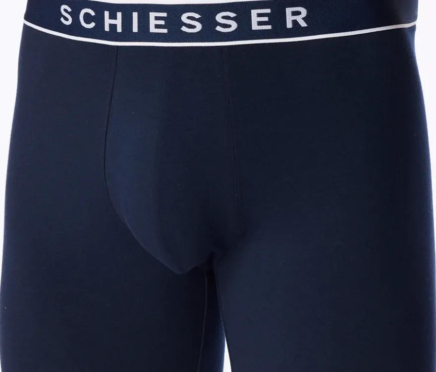 3 SCHIESSER Long-Shorts, nachtblau