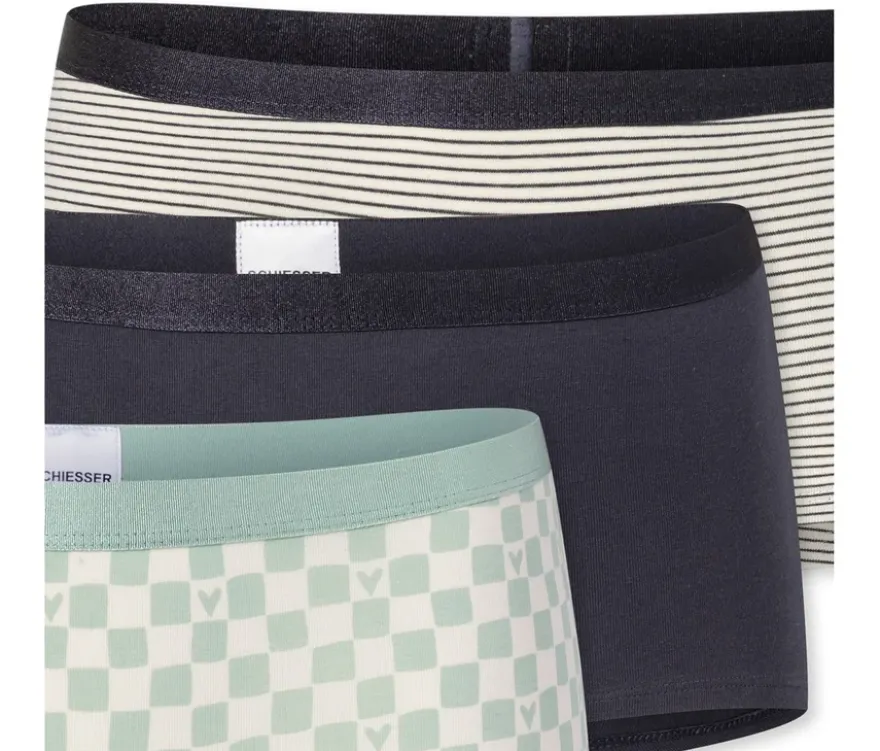 3 SCHIESSER Mädchen-Shorts