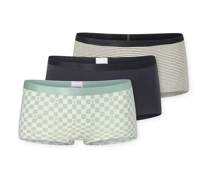 3 SCHIESSER Mädchen-Shorts