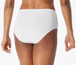 2 SCHIESSER Midi-Slips, weiß