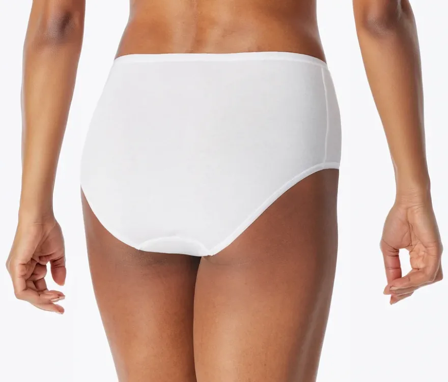 2 SCHIESSER Midi-Slips, weiß