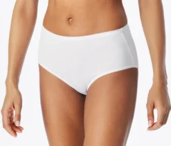 2 SCHIESSER Midi-Slips, weiß