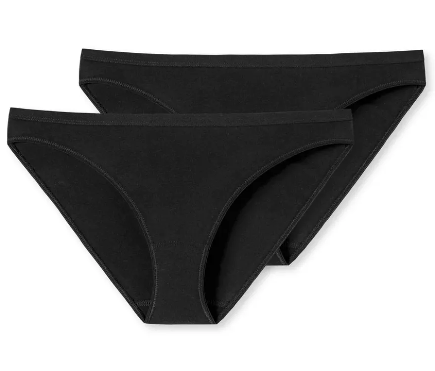 2 SCHIESSER Minislips, schwarz