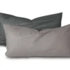 SCHIESSER Renforcé-Kissenhüllenset »Doubleface«, 2 Stück, 40 x 80 cm, grau/schwarz
