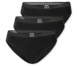 3 SCHIESSER Rio-Slips, schwarz