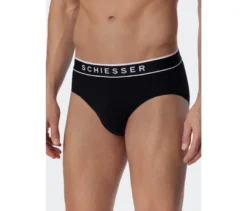 3 SCHIESSER Rio-Slips, schwarz