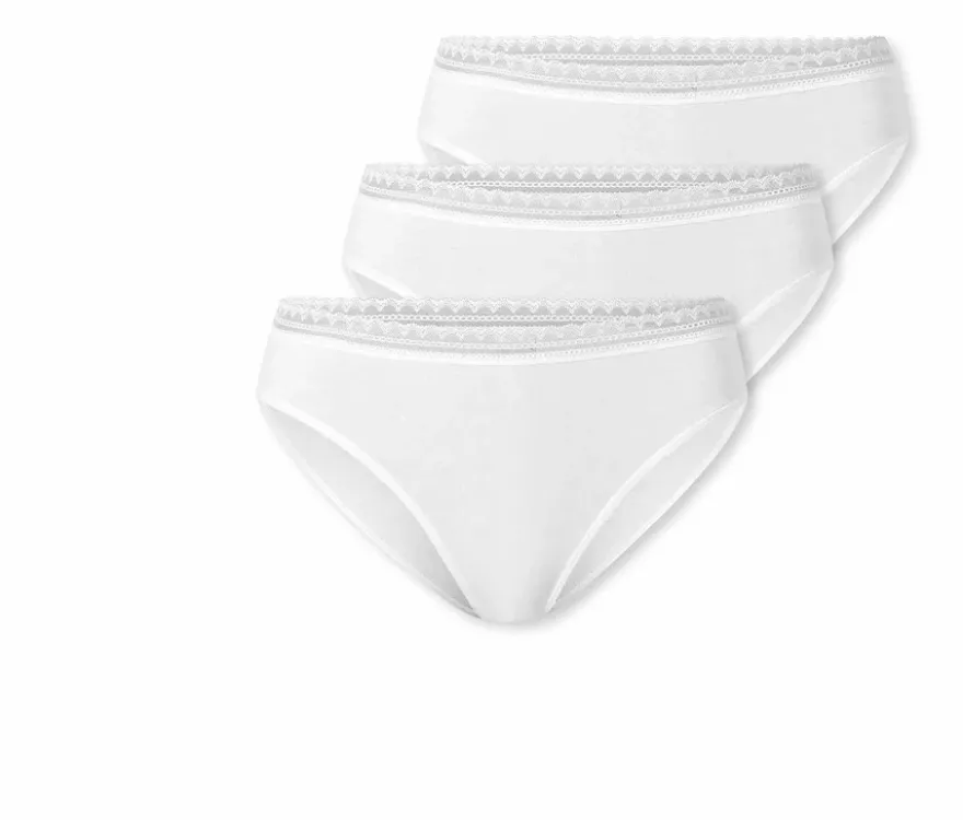 3 SCHIESSER Rio-Slips, weiß