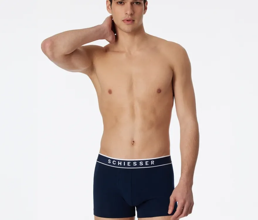 3 SCHIESSER Shorts, dunkelblau