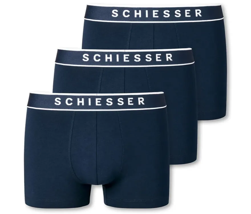 3 SCHIESSER Shorts, dunkelblau