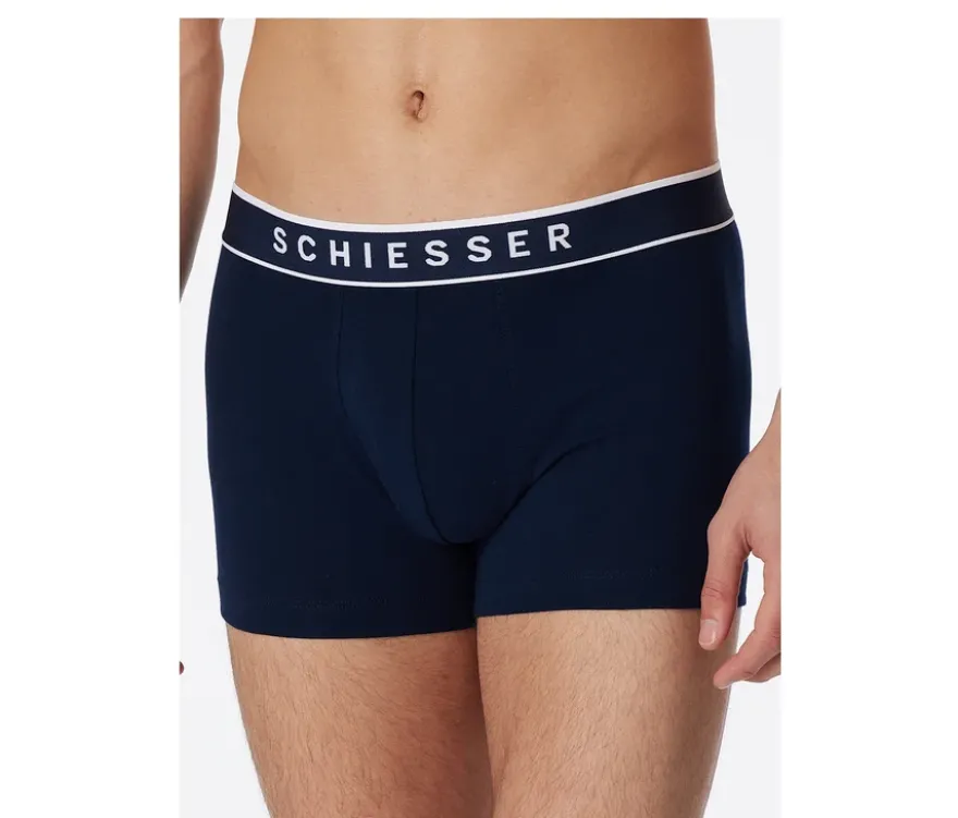 3 SCHIESSER Shorts, dunkelblau