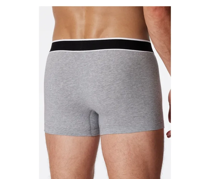 3 SCHIESSER Shorts, grau meliert