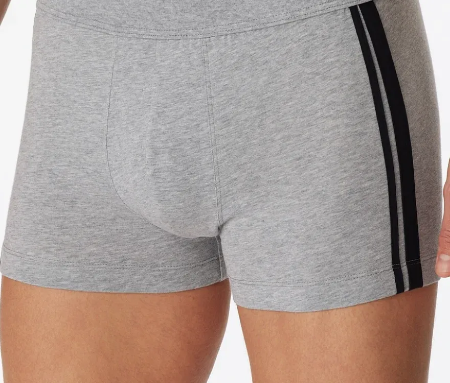 3 SCHIESSER Shorts, grau meliert