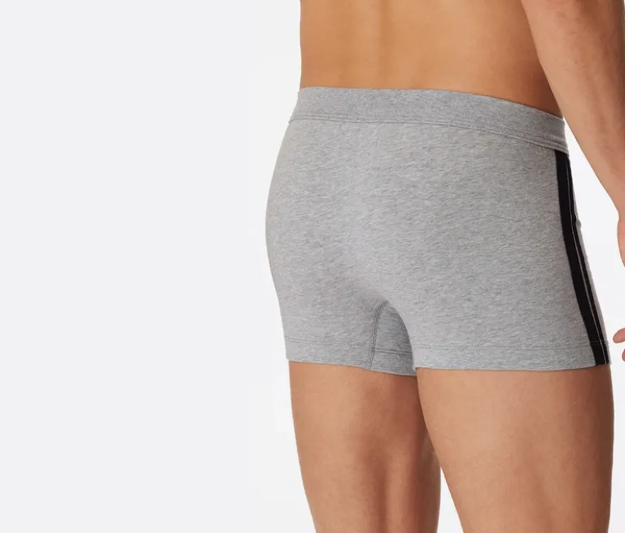 3 SCHIESSER Shorts, grau meliert
