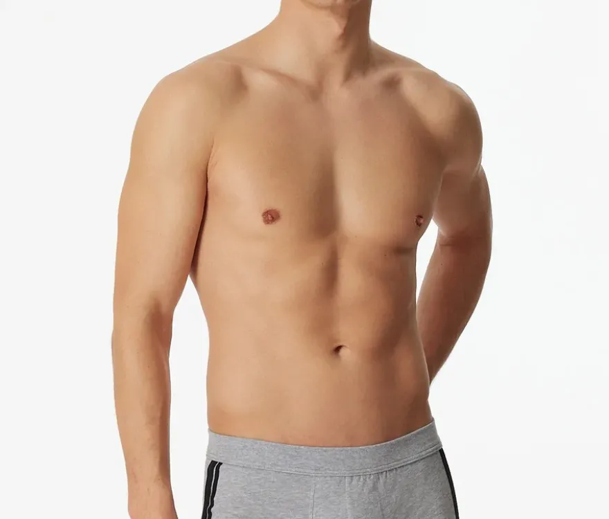 3 SCHIESSER Shorts, grau meliert