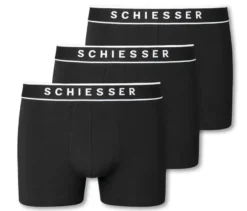 3 SCHIESSER Shorts, schwarz