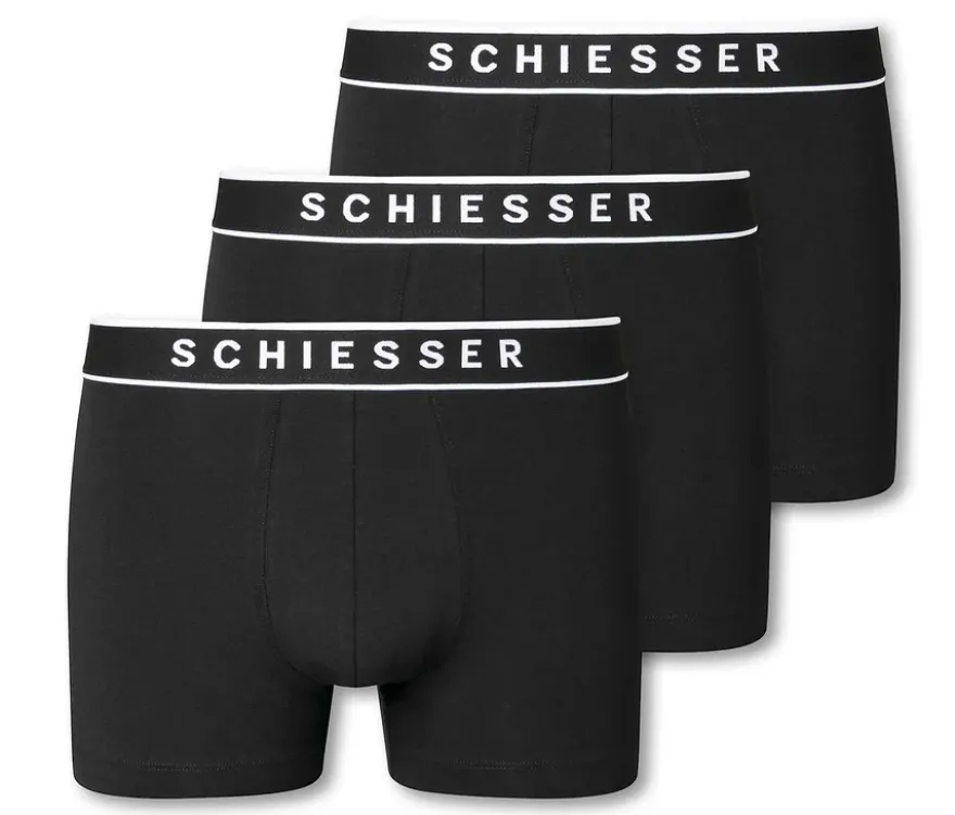 3 SCHIESSER Shorts, schwarz