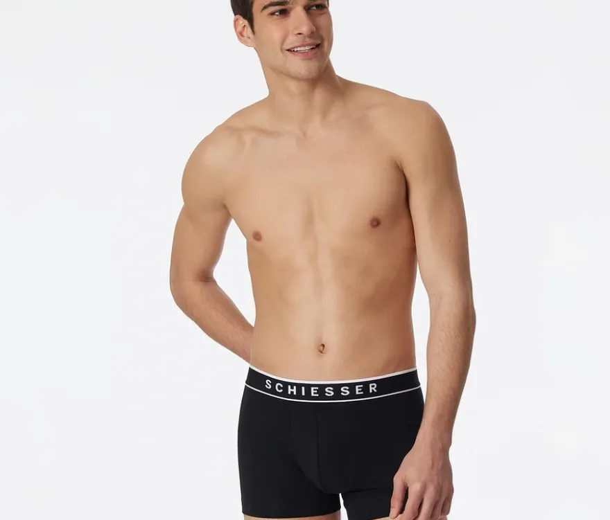 3 SCHIESSER Shorts, schwarz