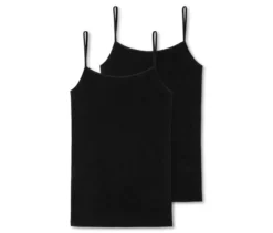 2 SCHIESSER Tops, schwarz