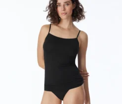 2 SCHIESSER Tops, schwarz