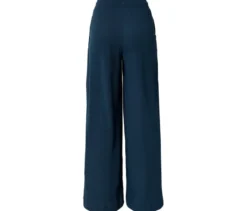 Schlupfhose in Crinkle-Optik, blau
