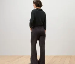 Schlupfhose mit Hahnentritt-Jacquard