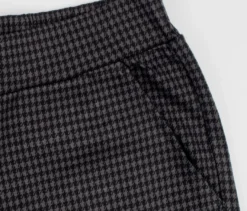 Schlupfhose mit Hahnentritt-Jacquard