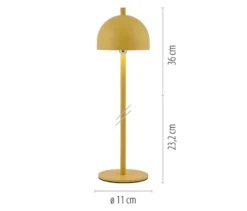 SCHÖNER WOHNEN - Kollektion Akku-Tischleuchte »Bellis«, gelb
