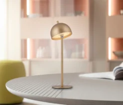 SCHÖNER WOHNEN - Kollektion Akku-Tischleuchte »Bellis«, goldfarben