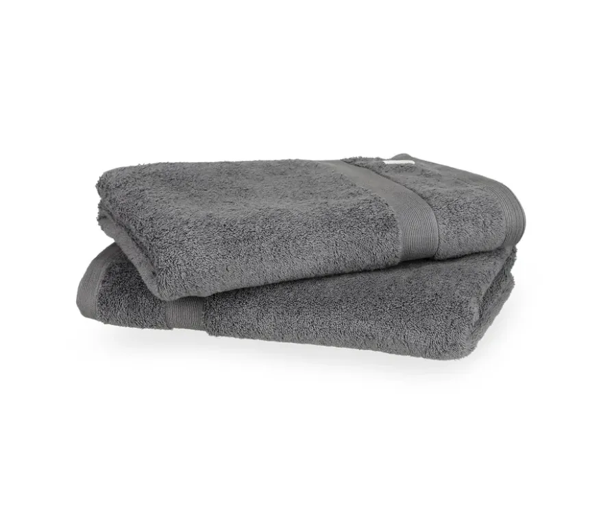SCHÖNER WOHNEN-Kollektion 2 Badetücher »Cuddly«, anthrazit