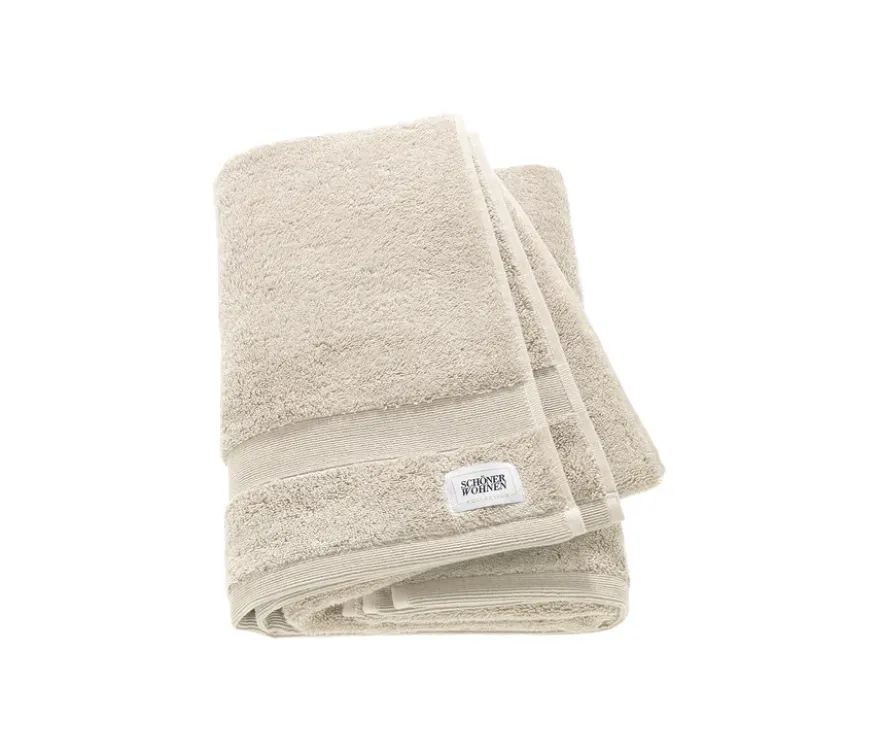 SCHÖNER WOHNEN-Kollektion 2 Badetücher »Cuddly«, sandfarben