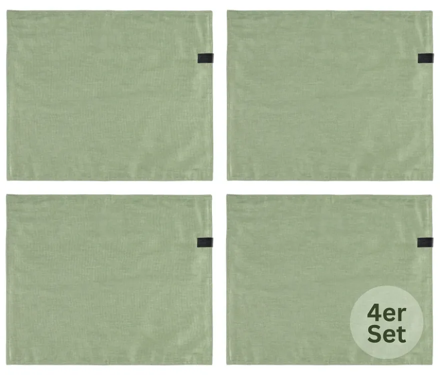 SCHÖNER WOHNEN - Kollektion 4er-Tischset, khaki