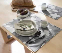 SCHÖNER WOHNEN - Kollektion 4er-Tischset, grau-floral