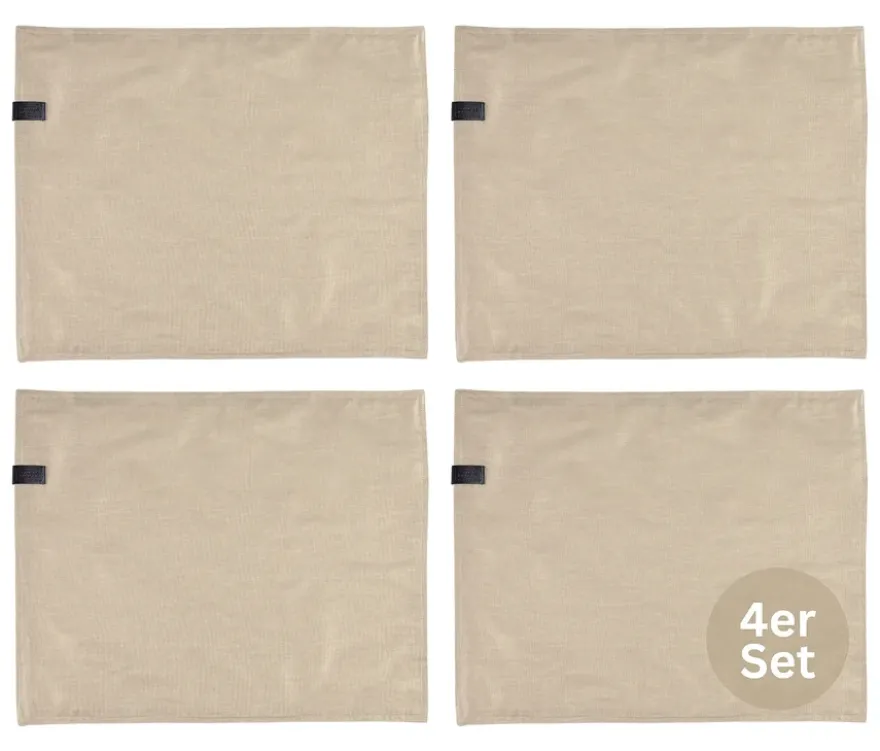 SCHÖNER WOHNEN - Kollektion 4er-Tischset, sandfarben