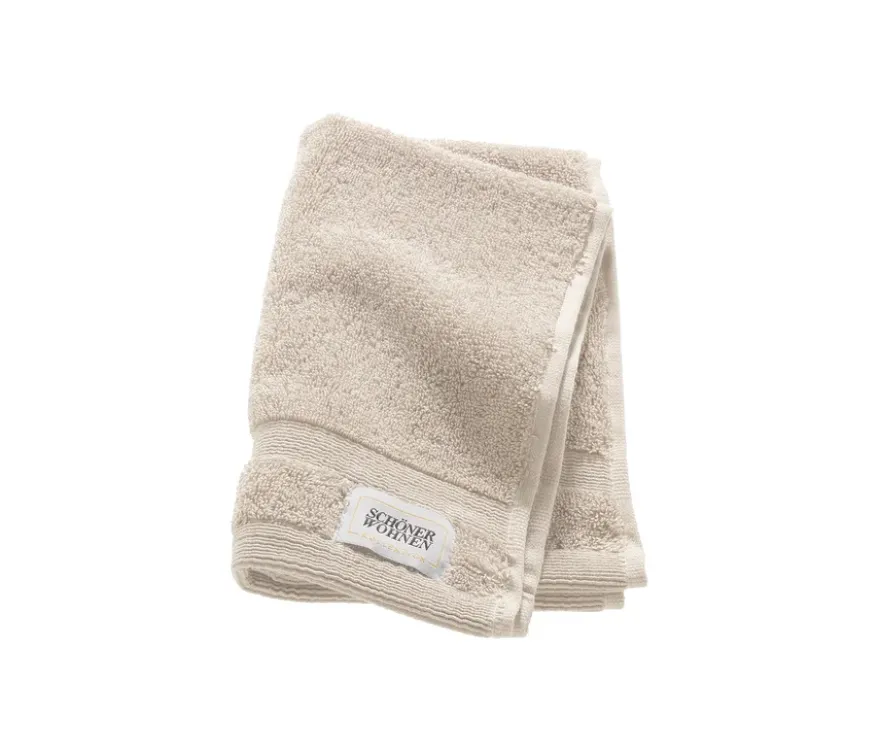SCHÖNER WOHNEN-Kollektion 6 Gästehandtücher »Cuddly«, sandfarben