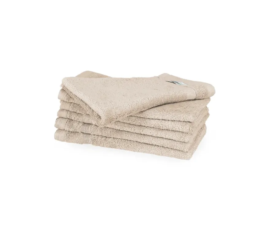 SCHÖNER WOHNEN-Kollektion 6 Gästehandtücher »Cuddly«, sandfarben