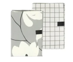 SCHÖNER WOHNEN-Kollektion Küchentextil-Set, Schürze und 2 Geschirrtücher, grau