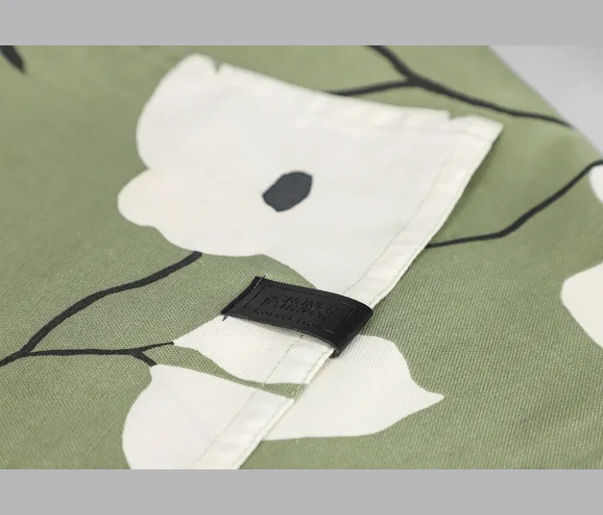 SCHÖNER WOHNEN-Kollektion Küchentextil-Set, Schürze und 2 Geschirrtücher, khaki