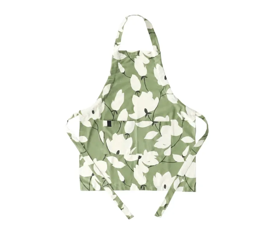 SCHÖNER WOHNEN-Kollektion Küchentextil-Set, Schürze und 2 Geschirrtücher, khaki
