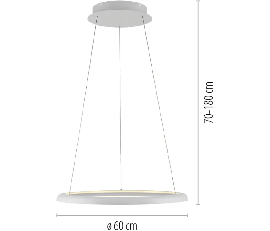 SCHÖNER WOHNEN-Kollektion Pendelleuchte »Quillo«, weiß