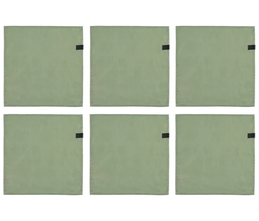 SCHÖNER WOHNEN - Kollektion Servietten 6er-Set, khaki