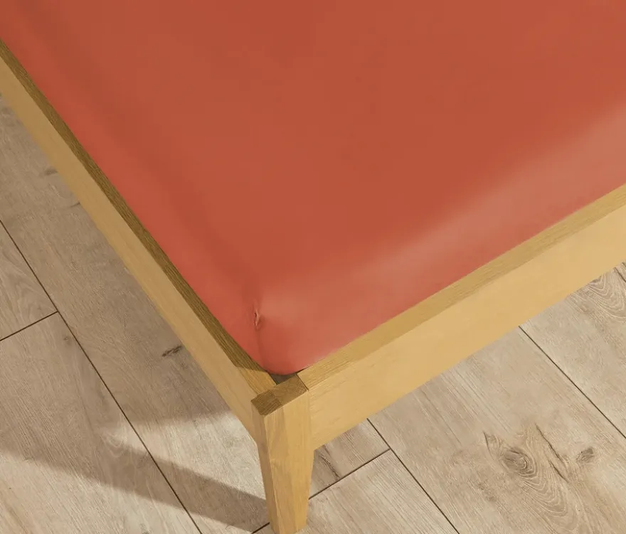 SCHÖNER WOHNEN-Kollektion Spannbettlaken, koralle, Doppelgröße