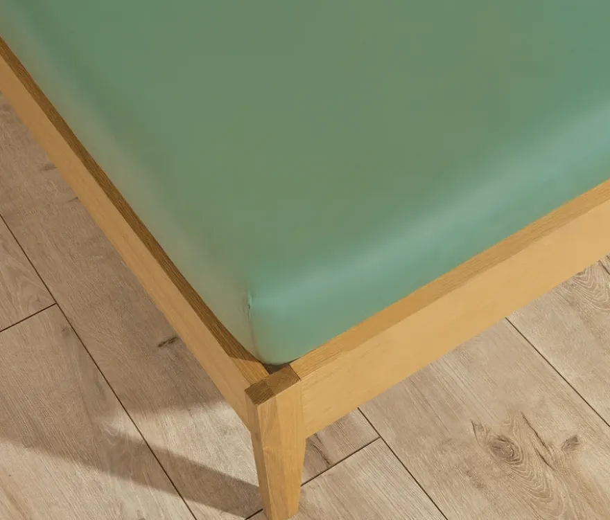 SCHÖNER WOHNEN-Kollektion Spannbettlaken, grün, Doppelgröße